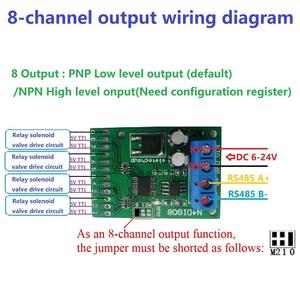 N4dig08 3 en 1 8ch interruptor digital de entrada/salida TTL lvttl CMOS RS485 io Módulo de Control Modbus RTU placa para relé PLC - Product Image 5