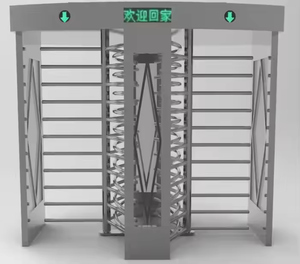 Due porte carcere di sicurezza RFID Card e impronte digitali di controllo di accesso a tutta altezza tornello - Product Image 3