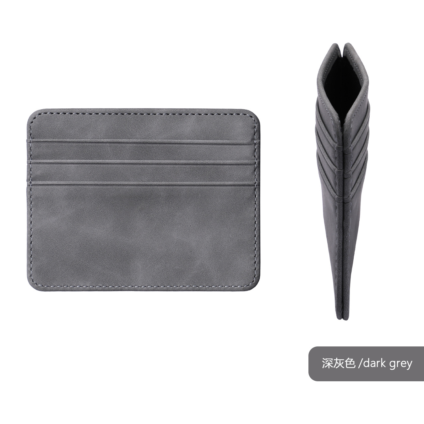 Gris foncé/double face - 8,5*10,8*0,2