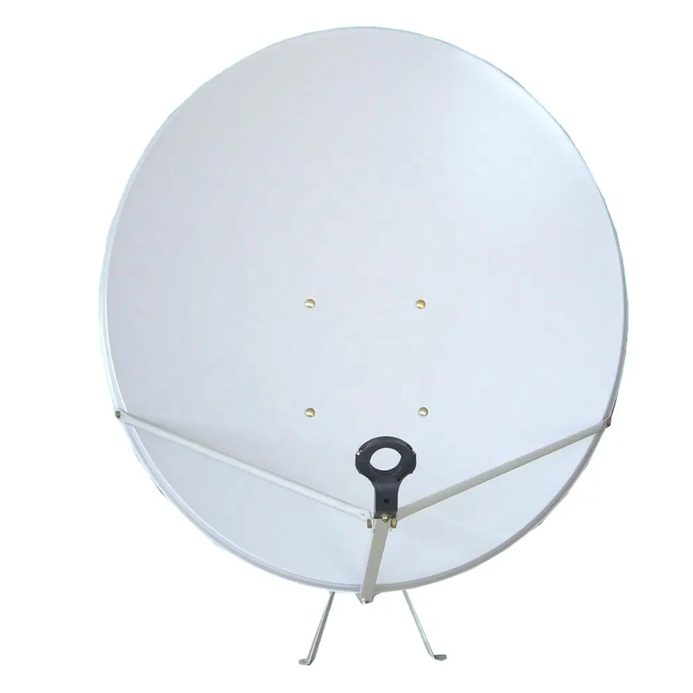 Alto ganho ku banda 90cm ao ar livre digital satélite antena tv antena