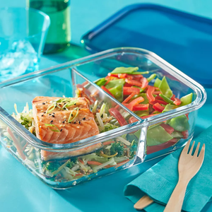 Contenedor de almacenamiento de alimentos de vidrio rectangular de 5,5 tazas - Product Image 3