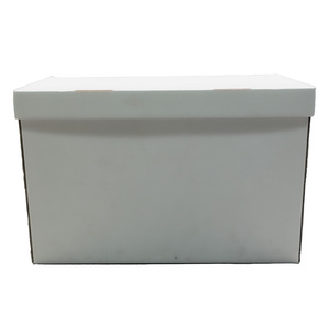 Cajas de cartón de papel corrugado para almacenamiento de archivos, con asas, para el hogar, con tapa, A4 - Product Image 5