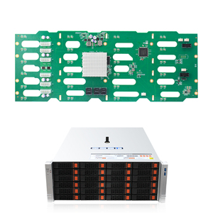 SV3-R424-6E24S 4U แร็ค hotswap 3.5 ''24 Bay แชสซีเซิร์ฟเวอร์12Gbps SAS + SATA Expander backplane รองรับการปรับแต่ง - Product Image 1
