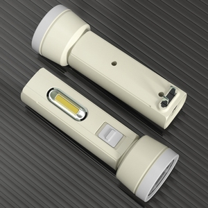 ไฟฉายแอลอีดีชาร์จไฟได้พลังงานสูงชาร์จ USB ได้ระยะยาวไฟ cob สว่าง ABS ร่างกายที่มีประสิทธิภาพมากที่สุดโคมไฟแฟลช LED - Product Image 3