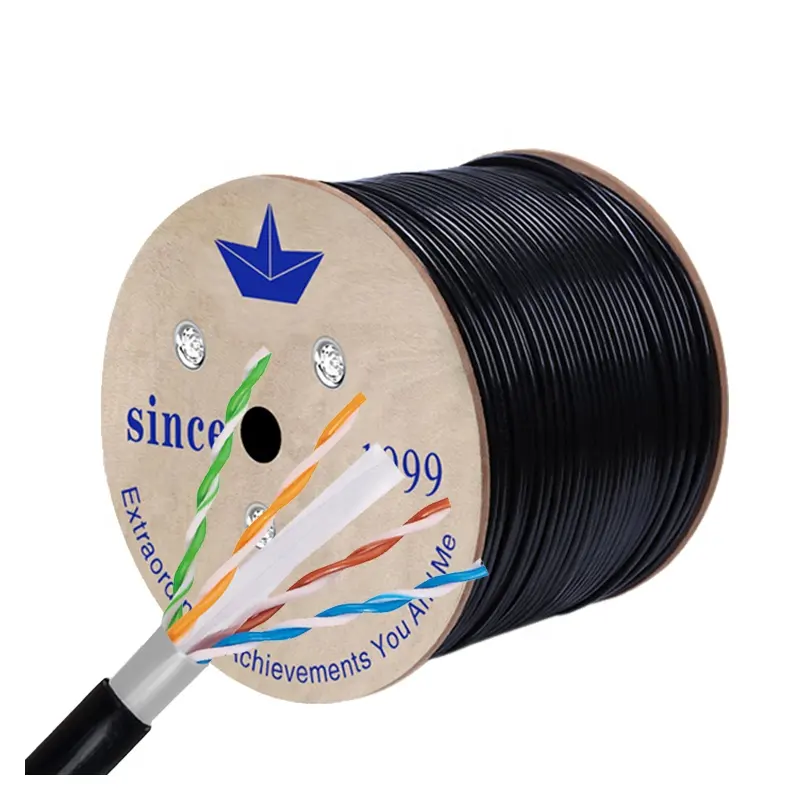 1000ft hihiesado utdoor Ca 6 Cable VC + Pe acket Al oil aceite 90% Baopper FTP atat6 An Cable 305m