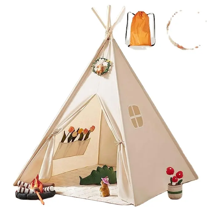 Hot Sale Teepee Tent for Kids-Portable Children Play Tent Indoor Outdoor