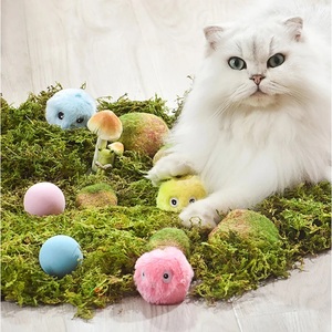 Ball Smart <strong>Cat</strong> Toys Plush Electric <strong>Catnip</strong> Training Toy Kitten Touch Sounding Pet Squeak Toy Ball Gifts - Product Image 2