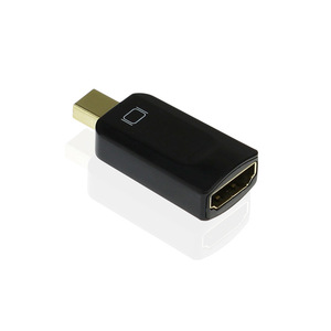 Mini DP a HDMI-Adaptador de vídeo Compatible con enchufe chapado en oro, minipuerto de pantalla macho a HDMI hembra, convertidores para MacBook Pro Air