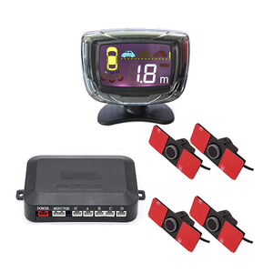 Hesida Front Rear Car Parking <strong>Sensor</strong> Kit Auto <strong>Reverse</strong> Parking Radar With 4 <strong>Sensors</strong> Monochrome <strong>LCD</strong> Display for <strong>Reverse</strong> Radar - Product Image 1