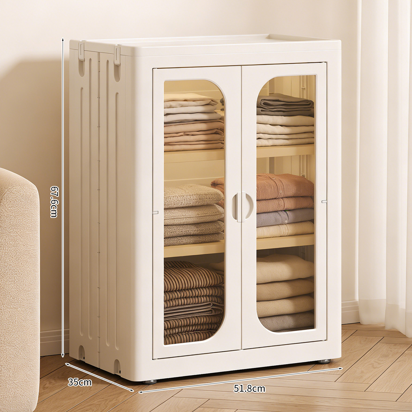 3-tier storage cabinet