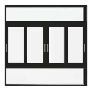 Mutfak veya konut için 3 parça basit katlanır ekran ile Modern tasarım alüminyum sürgülü cam pencereler - Product Image 6
