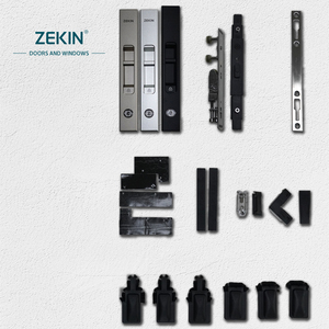 Zekin çift camlı alüminyum çerçeve sürgülü pencereler 3 parça sürgülü pencere - Product Image 4