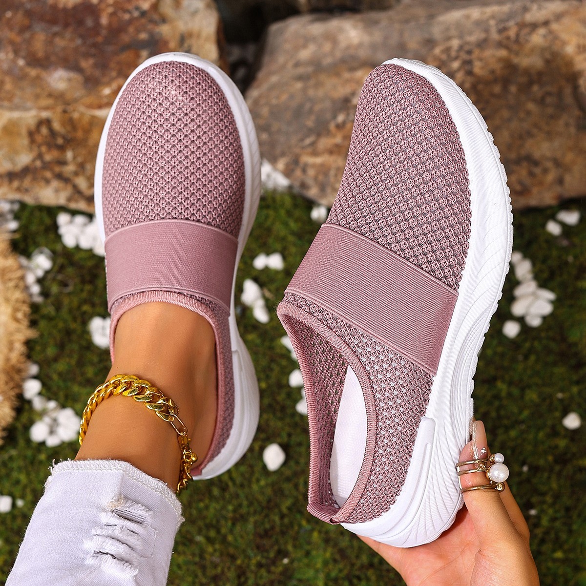 Sac zippé rose-pe