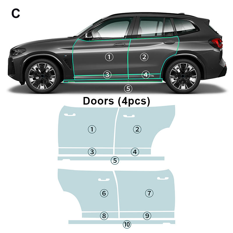 ประตูโยกแผง (4ชิ้น)