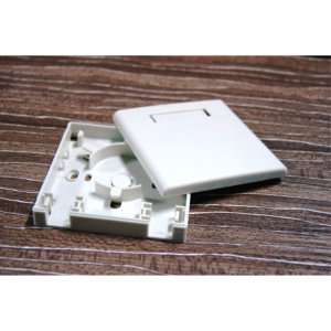 Material ABS Mini FTTH Caja de terminales Placa frontal de fibra óptica de 2 núcleos Caja de superficie de enchufe de pared óptica de tamaño 86 - Product Image 6