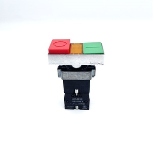 Druckknopf schalter LAY(39)( LA38 ) 1NO + 1NC die Farbe rot, grün. schwarz und so weiter. Silberner Punkt - Product Image 4