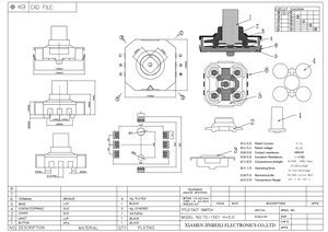 TS-1501 4-Wege-Navigations-Druckknopfschalter Joystick Multi-Directional Multi way Switch - Product Image 5