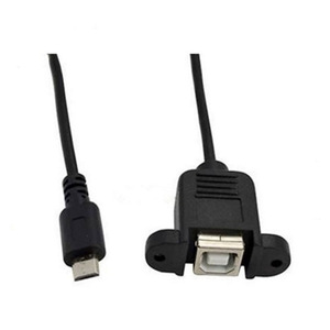 标准0.5m USB Micro 5Pin至BF打印机扩展电缆USB 2.0连接器PVC数据USB B电缆 - Product Image 1