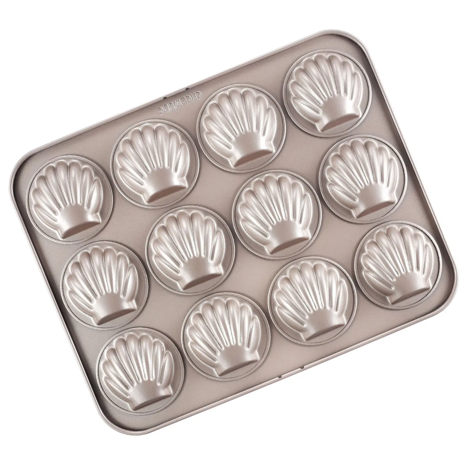 Hot Selling Multi-Holte 12cup Non-stick Shell Madeleine Cake Bakken Pan Tray