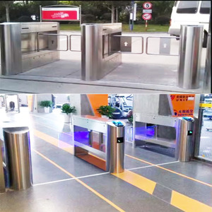 Automatic Swipe Card Access Control for Door <strong>Entry</strong> Pass System Swing Barrier Gate with Qr Code Reader Speed Gate Access Control