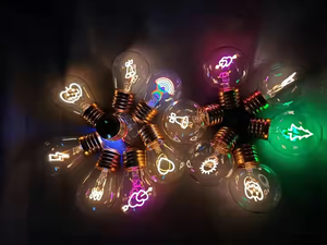 Rechargeable LED Filament Bulb Multi-pattern Various Shapes Colorful Flexible for Kids Room Mood <strong>Lighting</strong> <strong>B22</strong>/E26/E27 - Product Image 3
