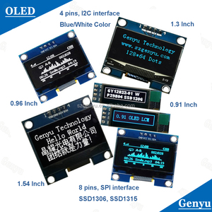 Piccolo pannello modulo schermo Lcd Mini 128X32 128X64 OLED personalizzato Fpc Spi i2c Micro monocromatico 0.91 0.96 Display Oled - Product Image 6