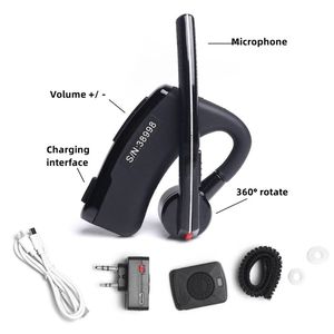 Custom in fabbrica professionale AI riduzione del rumore senza fili citofono auricolare di sicurezza auricolare Walkie Talkie