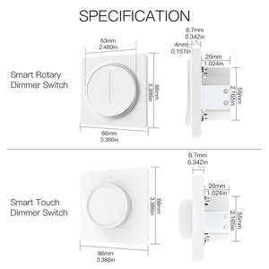 Nuevo WiFi inteligente luz Dimmer interruptor regulador táctil temporizador brillo memoria vida inteligente/Tuya APP Control remoto trabajar con alexa Google - Product Image 6
