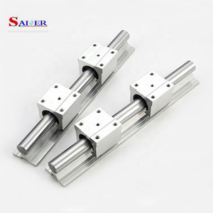 Riel de guía lineal redondo de aluminio <span class=keywords><strong>Cnc</strong></span>, Sbr16, SBR16LUU, 500mm y bloque de deslizamiento lineal, Sbr16uu - Product Image 6