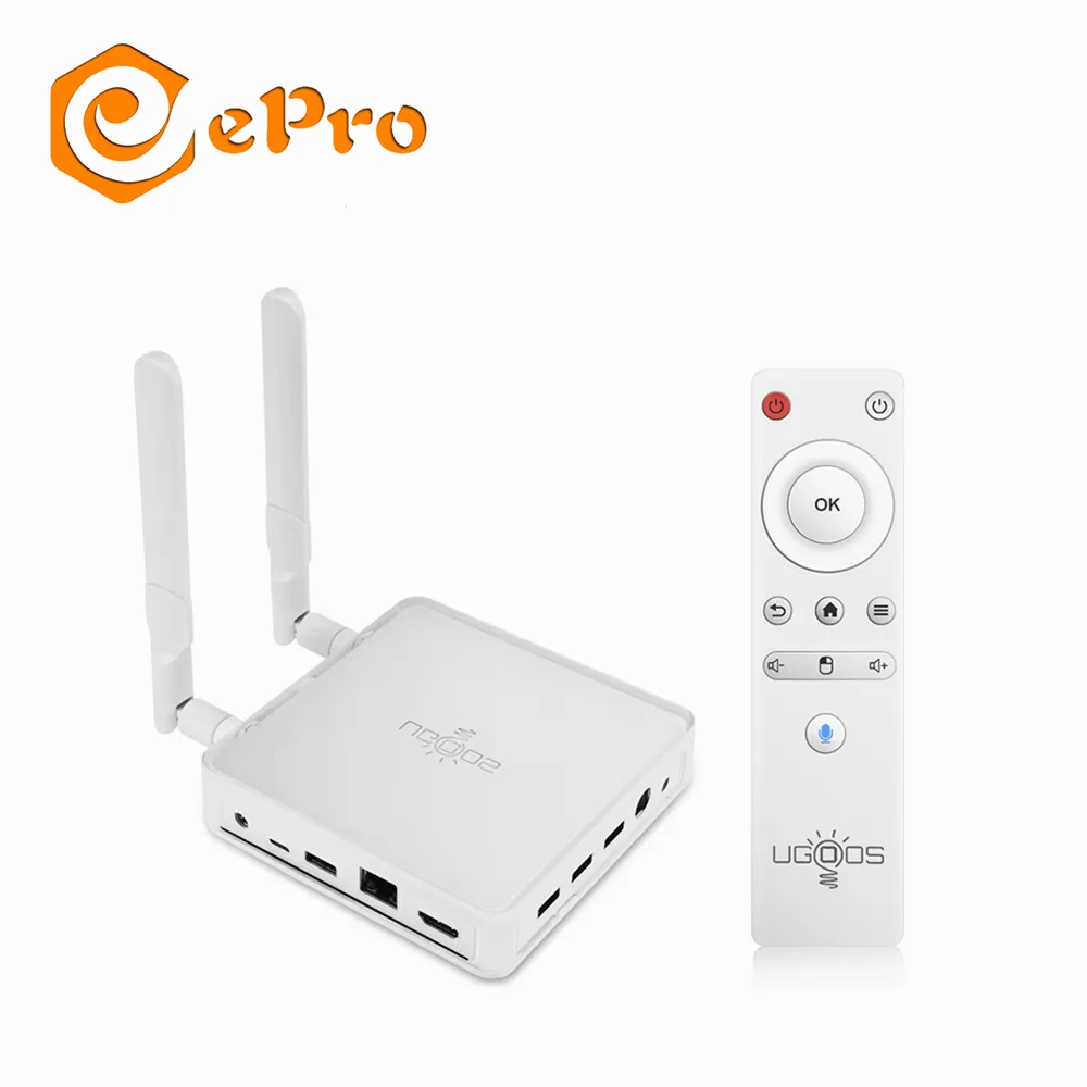 Epro Ugoos AM7 S905X4 4G 32G DDR4 1000M Wifi 6 BlueT 5,0 control remoto por voz android 11 juego 2022 mini pc