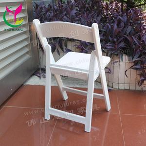 Silla de boda de resina blanca de vanguardia al por mayor silla plegable portátil y duradera de Wimbledon - Product Image 5