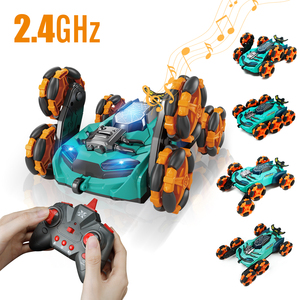 NEW HOSHI 1612 <strong>Rc</strong> Stunt Car 2.4GHZ 6WD 10CH <strong>Mini</strong> Car 360 Degree High Speed Rotation Cool <strong>Super</strong> Power Remote Control for Toy Gift - Product Image 2
