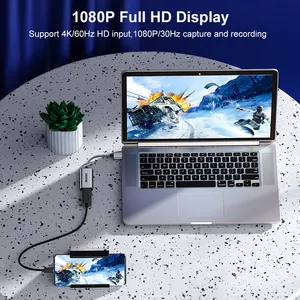 SAMZHE视频采集卡4K HDMI至USB usb-c HDMI视频采集器盒，用于电脑交换机摄像机实时流记录会议 - Product Image 3