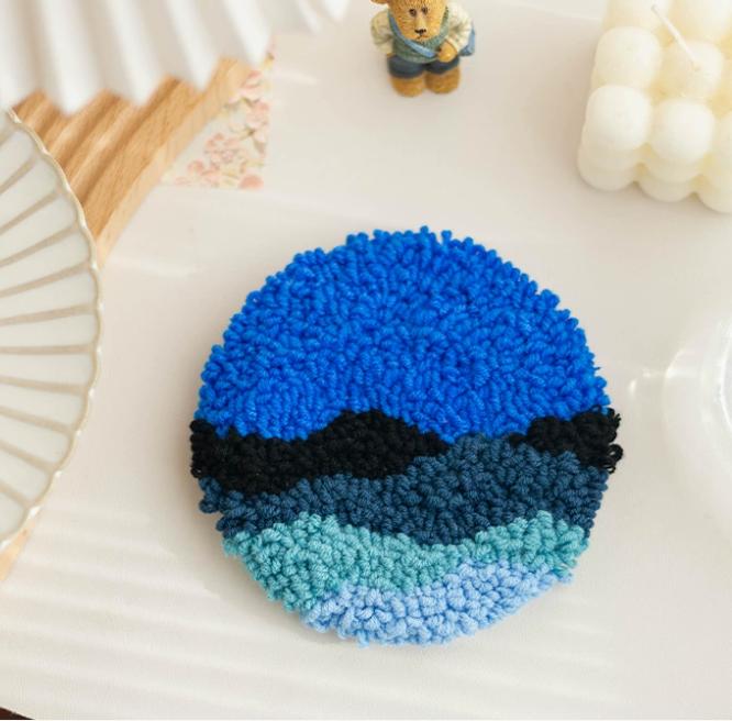 Kit de Manualidades DIY con Aguja Mágica para Posavasos (3 unidades)