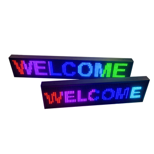 Открытый P10 полноцветный RGB светодиодные текстовые светодиодные вывески программируемый светодиодный экран прокрутки - Product Image 1