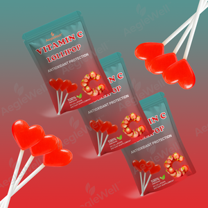 एगलेवेल विटामिन सी लॉलीपॉप एंटीऑक्सिडेंट संरक्षण स्ट्रॉबेरी स्वाद मल्टीविटामिन लोलिपोक वयस्क और बच्चे के लिए - Product Image 2