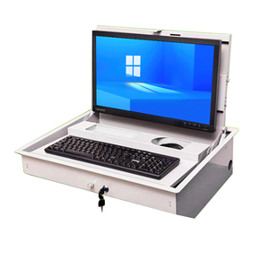 デスクトップモニター15.6〜23.6インチ電動フリップアップモニターリフト隠しコンピューターモニターエレベーターリモコン付き - Product Image 2