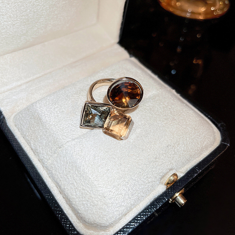 Bague 41# - Marron - Carré