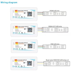 DC5-24V 12V图亚无线发光二极管无线控制器IOs安卓应用阿列克谢谷歌语音控制为暗CCT RGB RGBW RGBCCT条形灯 - Product Image 4