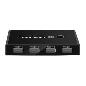 USB-Auswahl KVM-Schalter USB 2.0-Umschalter 2 PC-Port-Sharing-Geräte für Tastatur-Maus-Drucker-Monitor-Hub