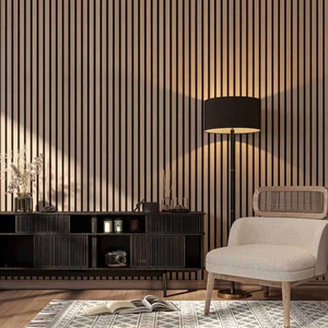 Décorations d'intérieur Madera Decorativos Pared Medio Acusticos Para Paredes Lamas Acento Muros con Blanco Paneles de Madera Para Pared - Product Image 6