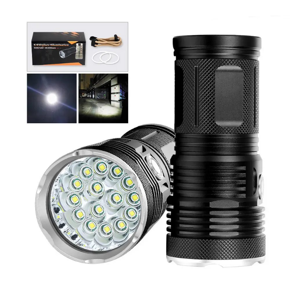 29000lm torcia a LED ad alta potenza 15 batteria LED caccia campeggio torcia Flash torcia lampada