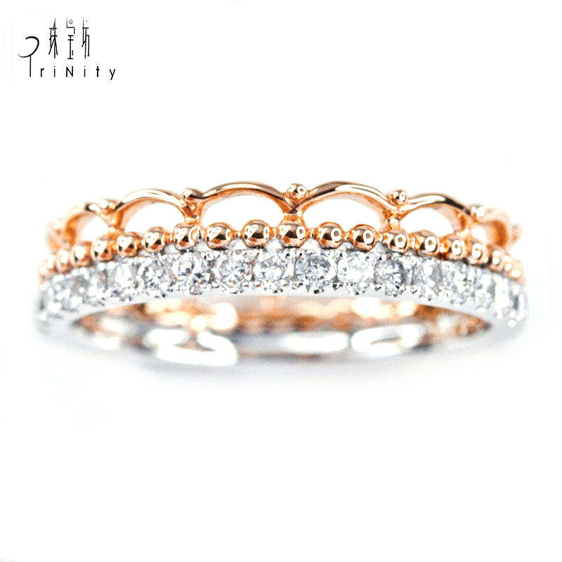 Or rose blanc 18 carats