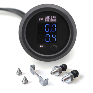Universal Ultrathin 12V/24V Dual <strong>Pressure</strong> Air <strong>Pressure</strong> Gauge <strong>BAR</strong> PSI Air Suspension Air Ride With 2pcs 1/8NPT <strong>Sensors</strong>
