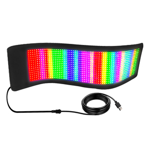 Esnek araba LED işareti kızdırma Panel AYDINLATMA Up kaydırma özel kelimeler desen görüntü pencere çıkartmaları programlanabilir LED çıkartmalar araba için - Product Image 3