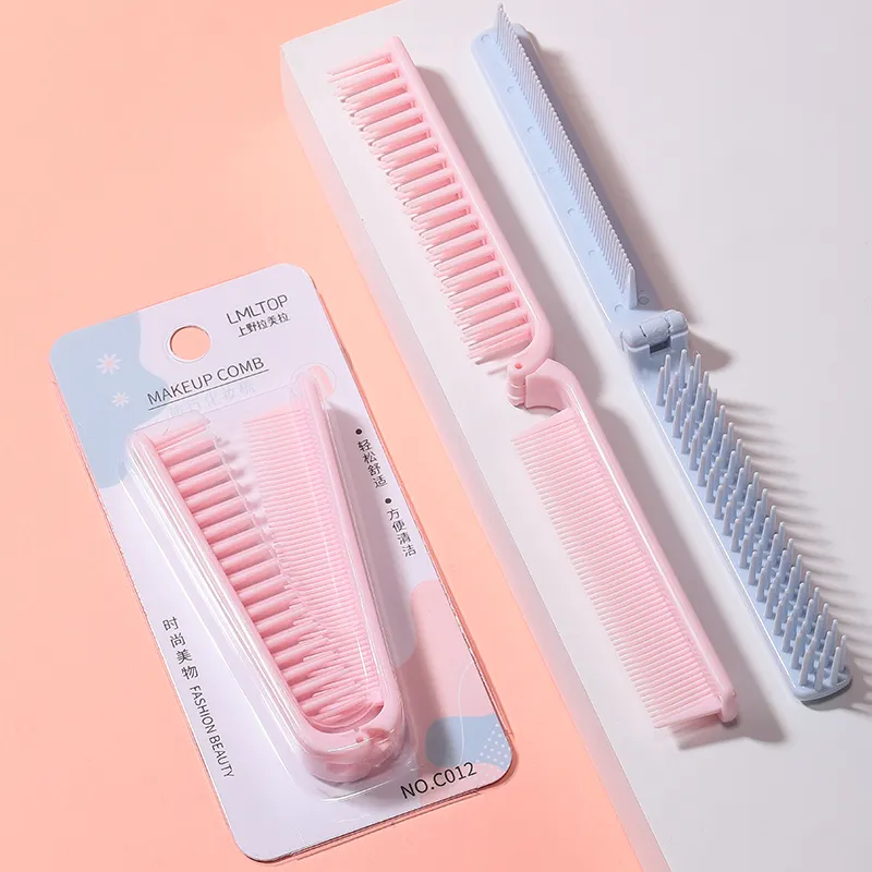 LMLTOP 1pcs Professional Hair Comb Portable Cheap Personalized Hair Comb Custom Foldable Hair Comb Factory Direct Sales C012