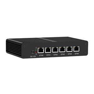ミニ6NicネットワークサーバーPCファイアウォールPC第6世代6100UコアI3/i5/i7 VPNサーバー6 LANS 6100UミニファイアウォールルーターPC - Product Image 4