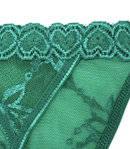 Sujetador verde con letras