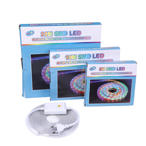 ワイヤーなしの長さ10M 2835-48Dポールジャンプなしの6色LEDストリップライト8機能コントローラー220V - Product Image 1