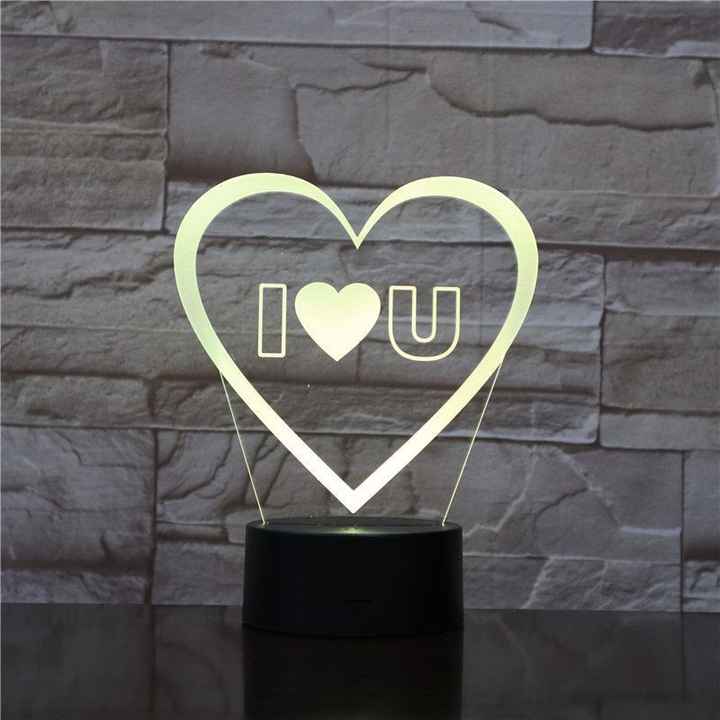Wireless LED Lamp Room LED Table Light Desk 7 Colors 3D Lovely Table Lamp Illuination Light Designed Lamp Nightlight Room Decor